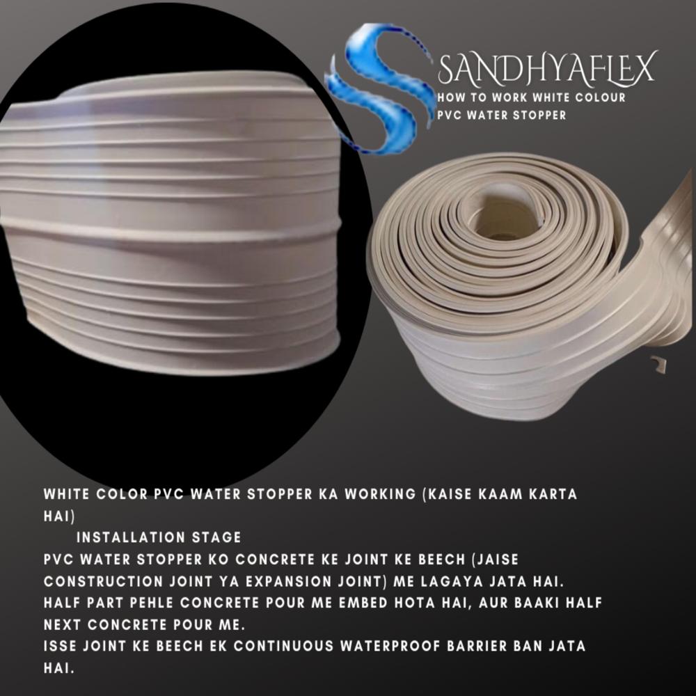White Color Pvc Water Stopper - Application: Construction
