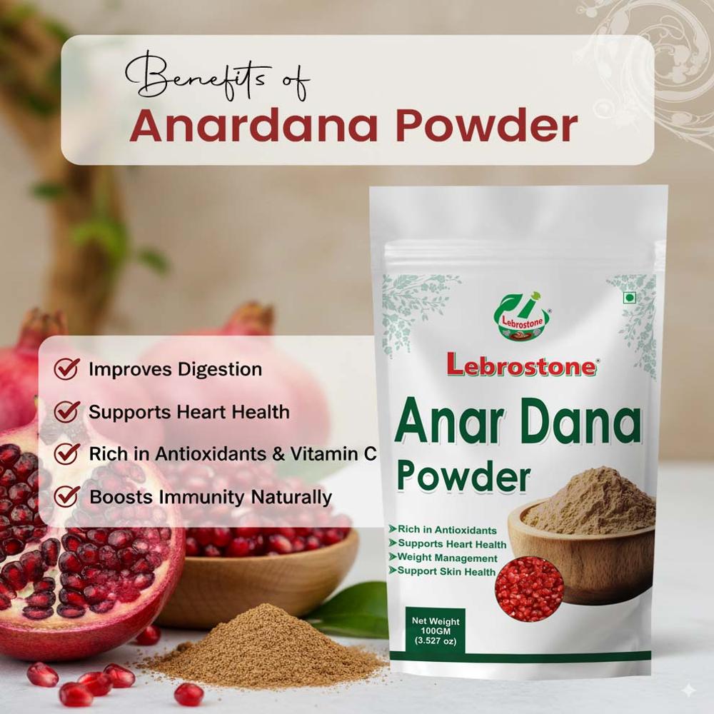 Lebrostone Anardana Powder  Improves Digestion, Boosts Immunity & Heart Health Naturally(100g)