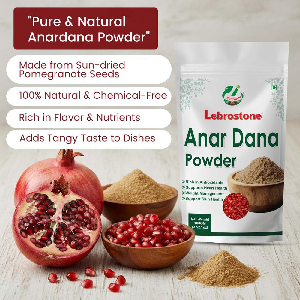 Lebrostone Anardana Powder  Improves Digestion, Boosts Immunity & Heart Health Naturally(100g)