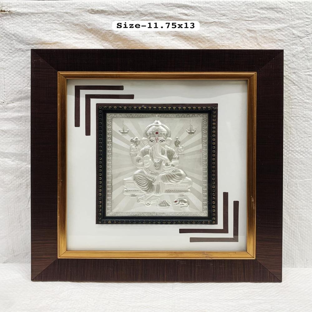 999 Silver Ganesha Frame - Regional Style: Indian