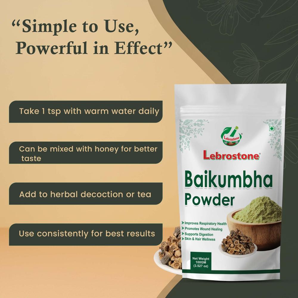 Lebrostone Baikumbha Powder  Enhances Stamina & Vitality, Supports Liver & Blood Purification|100g