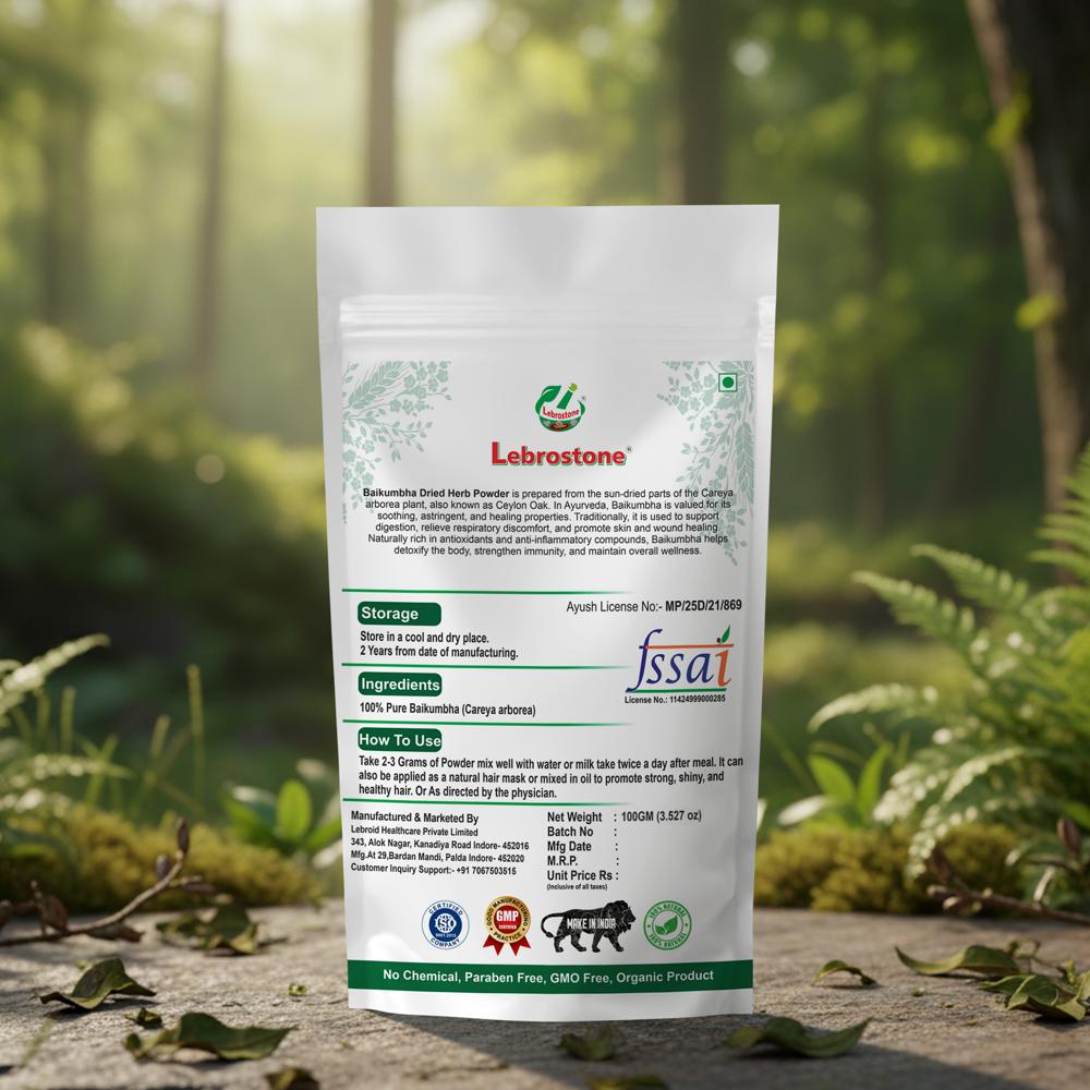 Lebrostone Baikumbha Powder  Enhances Stamina & Vitality, Supports Liver & Blood Purification|100g