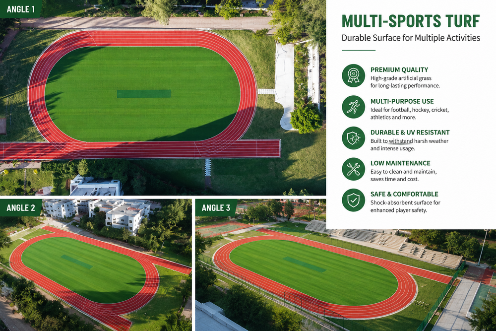 Durable Surface Multi Sports Turf