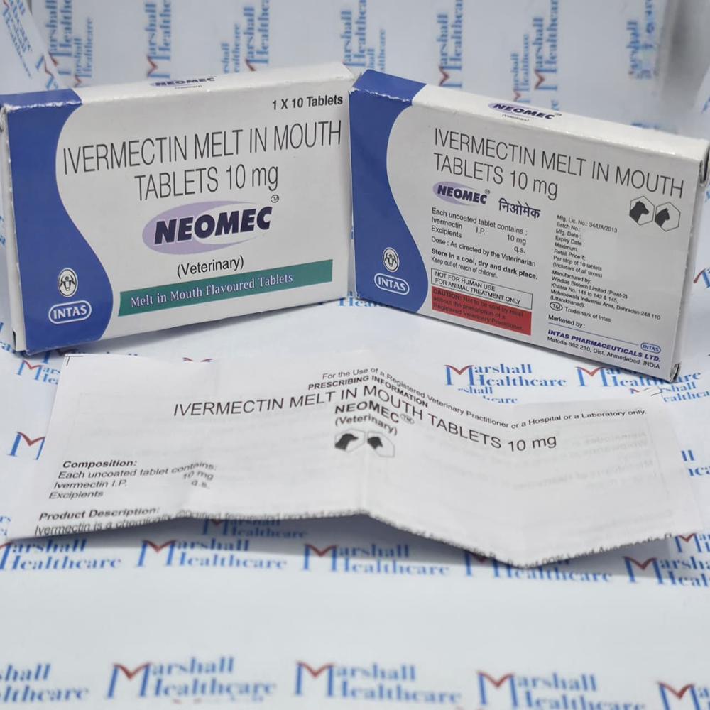 Veterinary Ivermectin Melt Tablets - Brand Name: Neomec