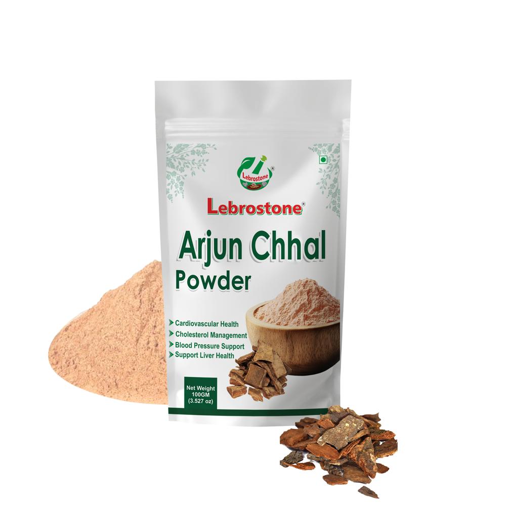 Lebrostone Arjun Chhal Powder | Heart Health, Blood Circulation, Liver & Digestive Support(100g) - Age Group: For Adults