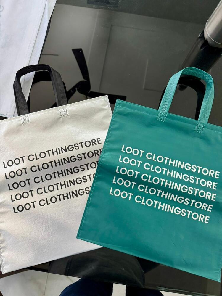 BOPP 3 layer loop handle non woven bags