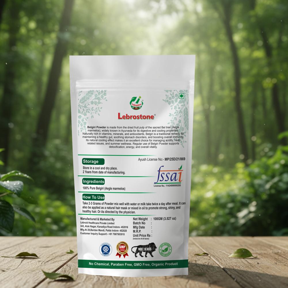Lebrostone Belgiri Powder Supports Digestion, Heart & Liver Health, Boosts Energy|100g