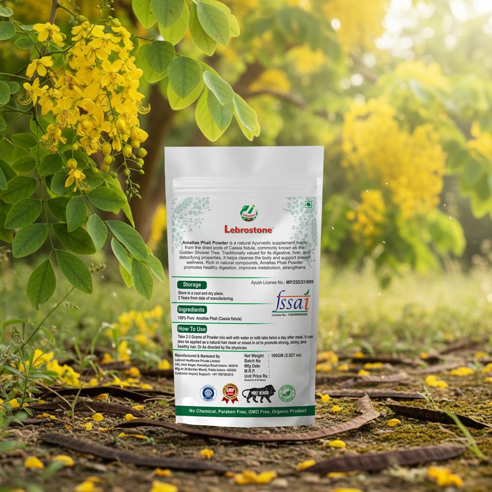 Lebrostone Amaltas Phali Powder | Urinary Support, Blood Purification, Skin & Immunity Care(100g)