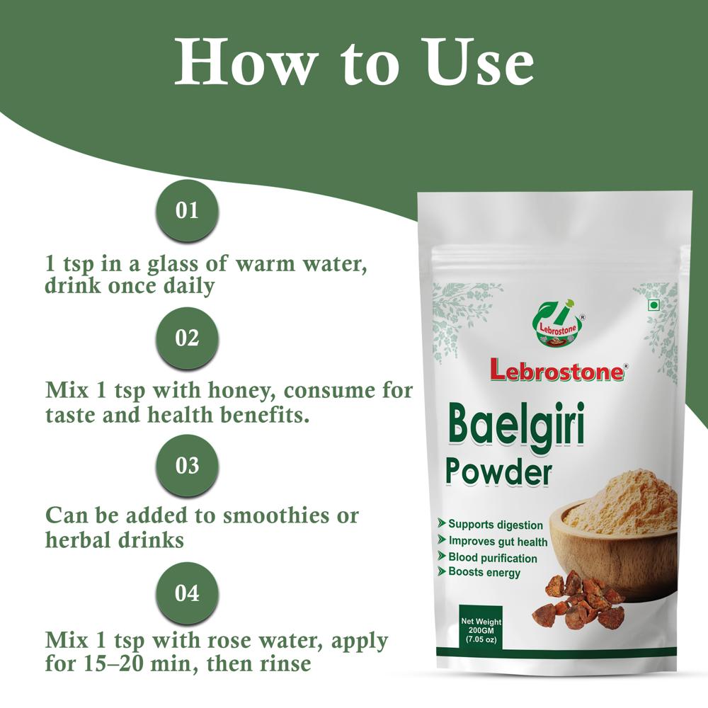 Lebrostone Belgiri Powder Supports Digestion, Heart & Liver Health, Boosts Energy|200g