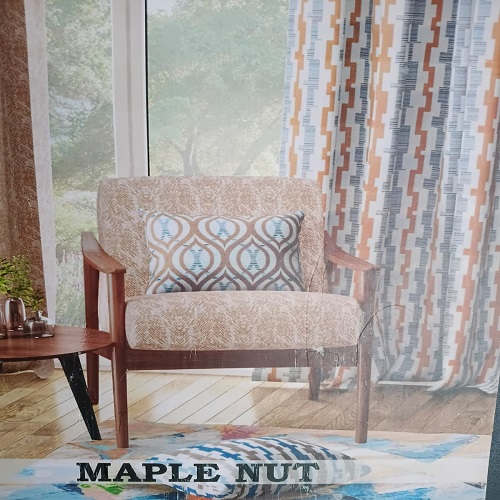 Mapple nut curtain fabric