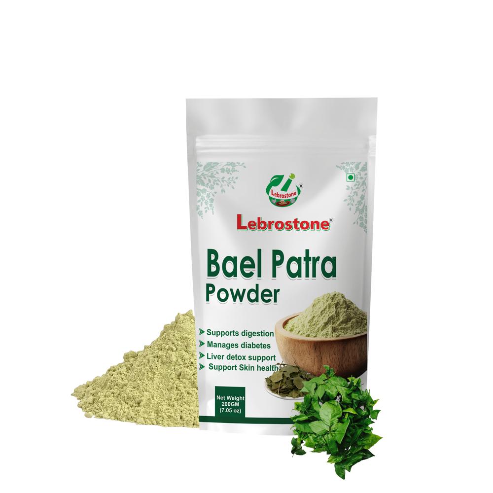 Lebrostone Pure Bael Patra Powder  | Ayurvedic Digestive, Detox & Wellness Support|200g - Age Group: For Adults