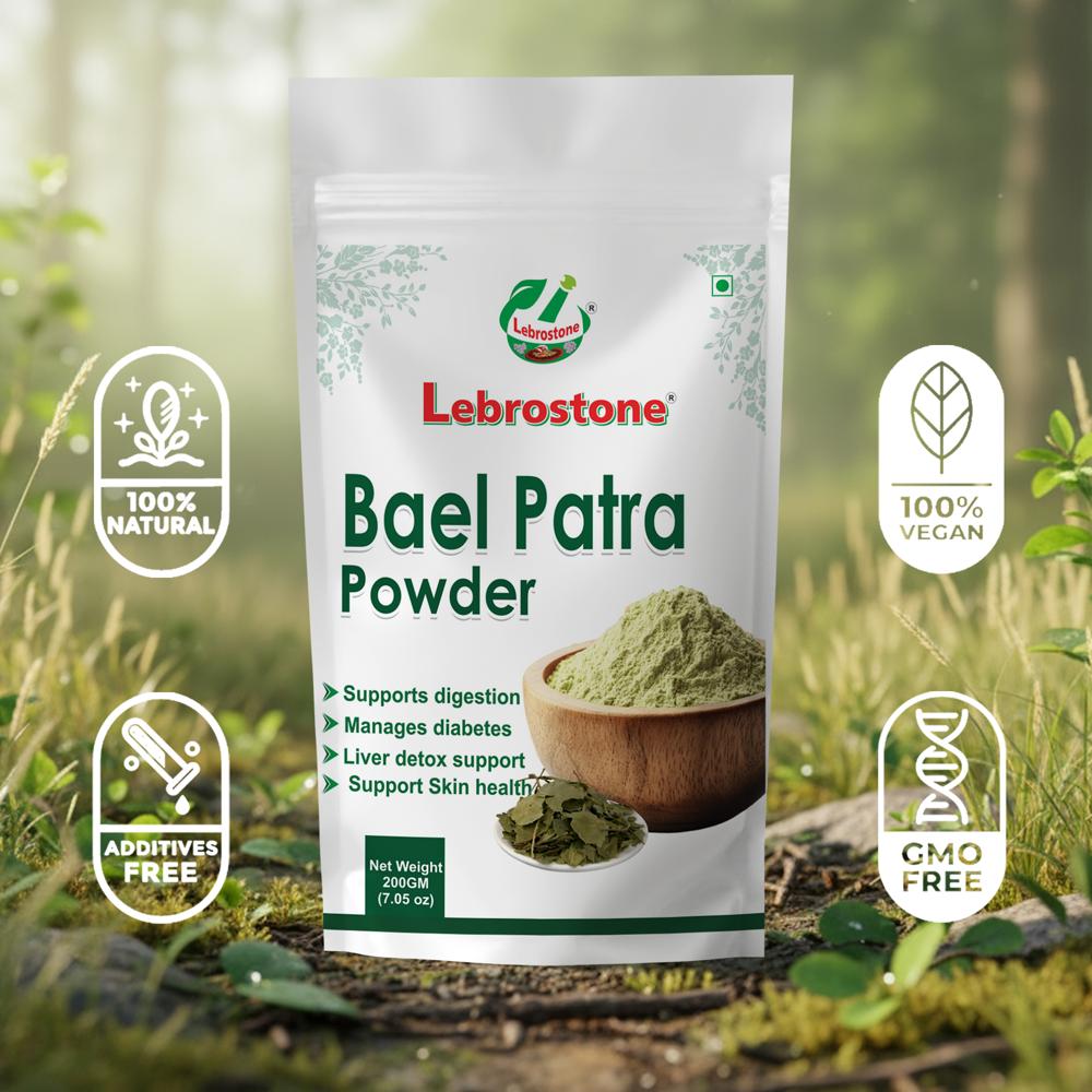 Lebrostone Pure Bael Patra Powder  | Ayurvedic Digestive, Detox & Wellness Support|200g