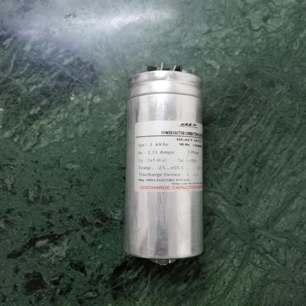 1 Kvar 440 Volt 3 Phase Cylindrical Type Capacitor