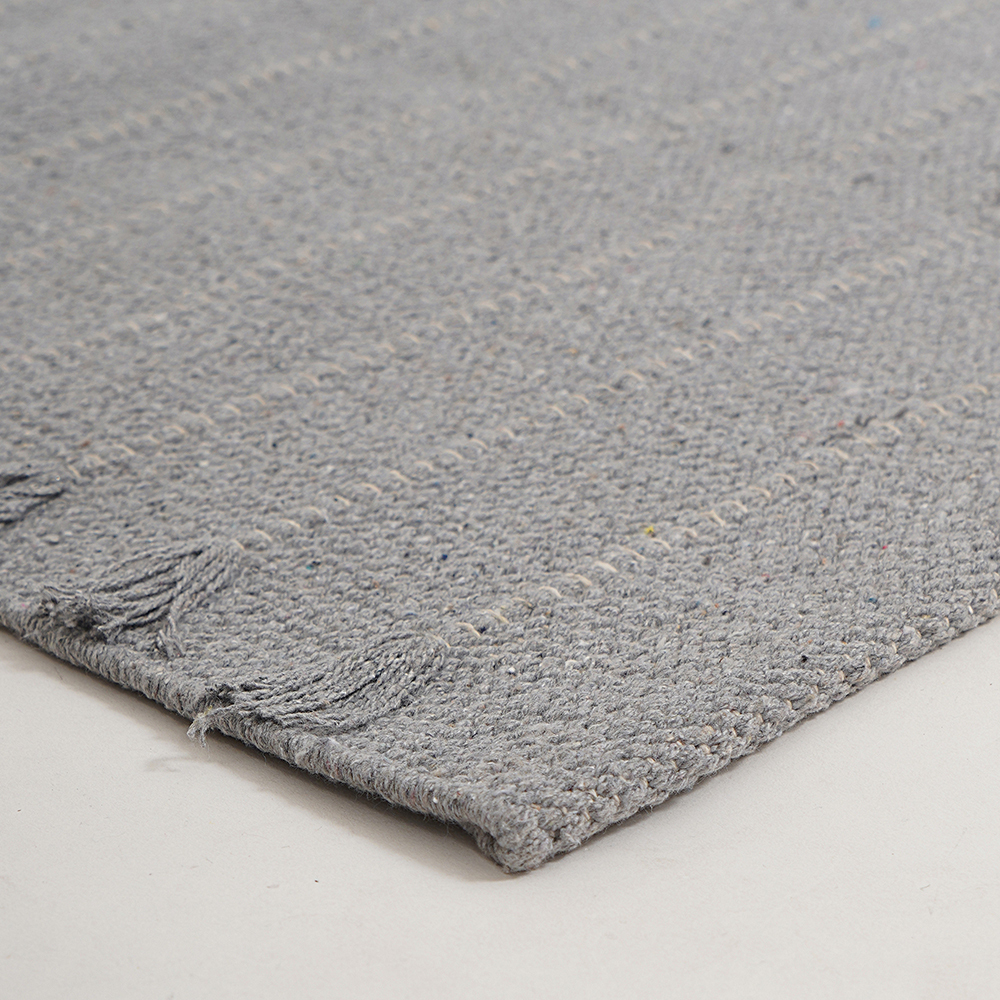 Grey Cotton Yoga Mat