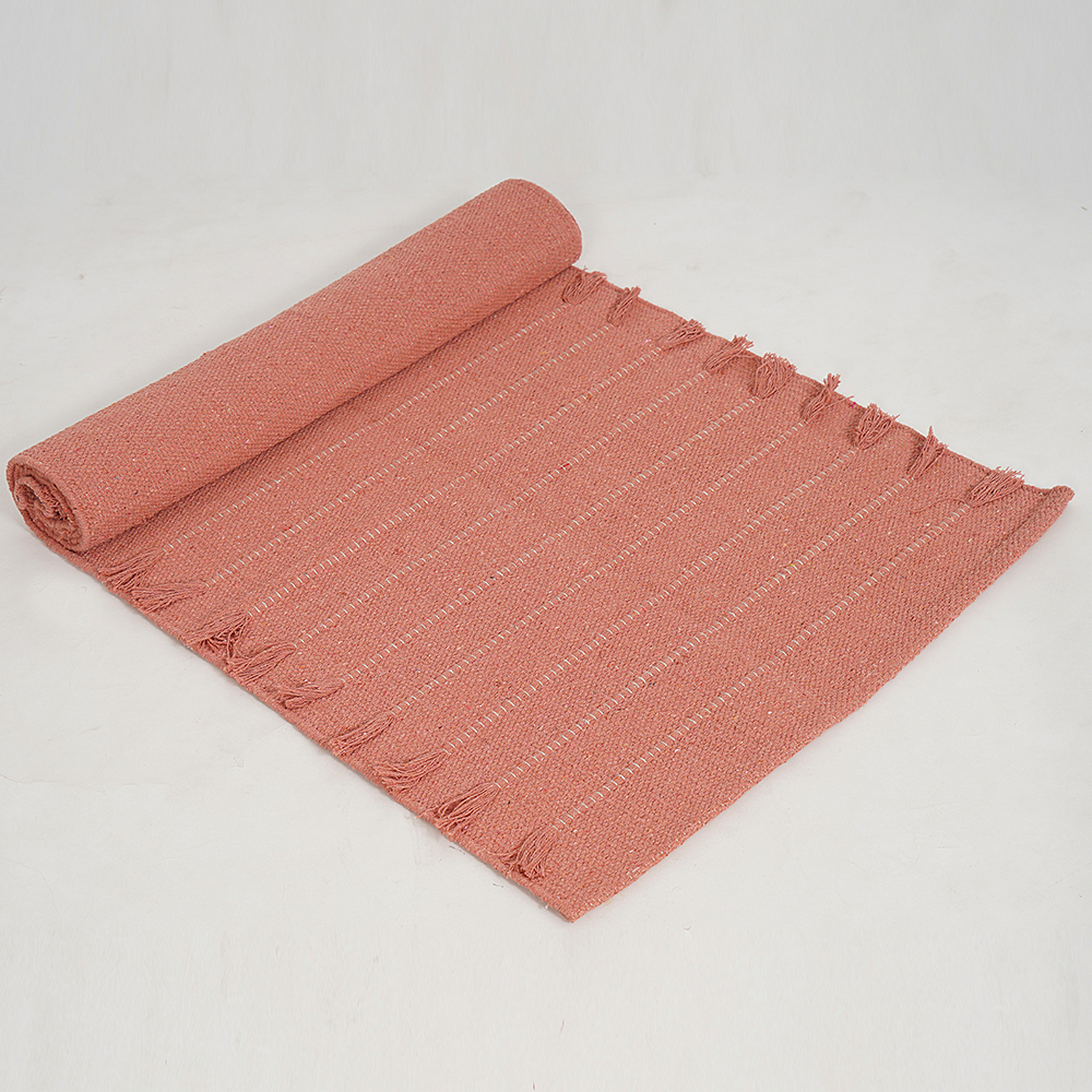 Peach Color Cotton Yoga Mat