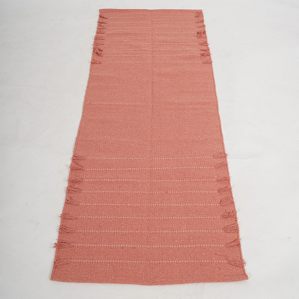 Peach Color Cotton Yoga Mat