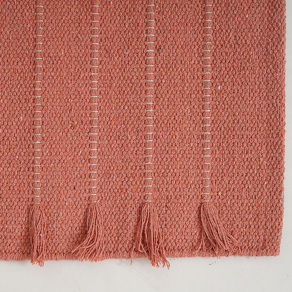 Peach Color Cotton Yoga Mat