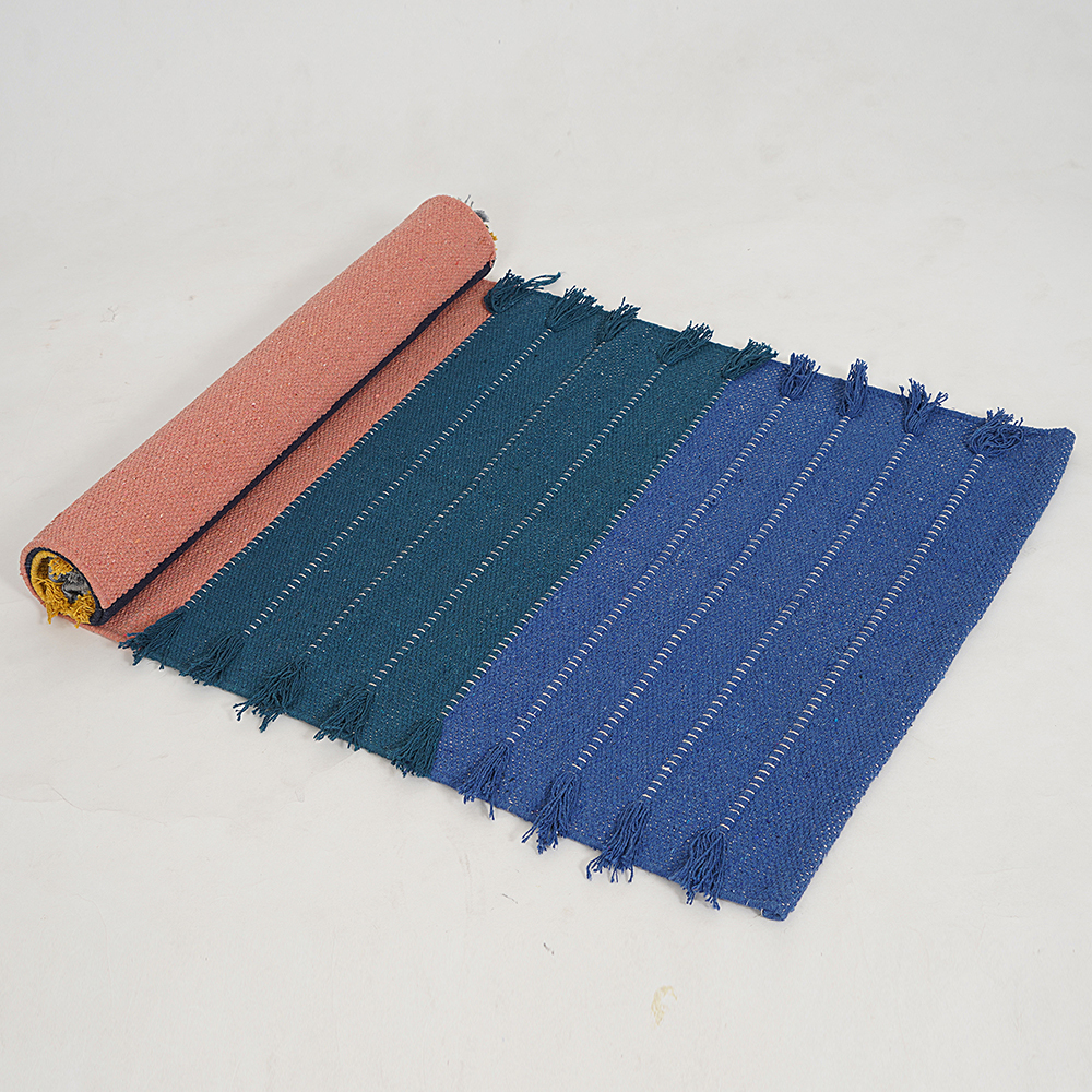 Multicolor Cotton Yoga Mat