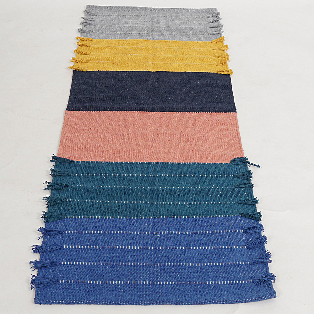 Multicolor Cotton Yoga Mat