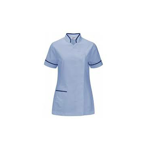 Light Blue Cotton Nurse Uniform Top
