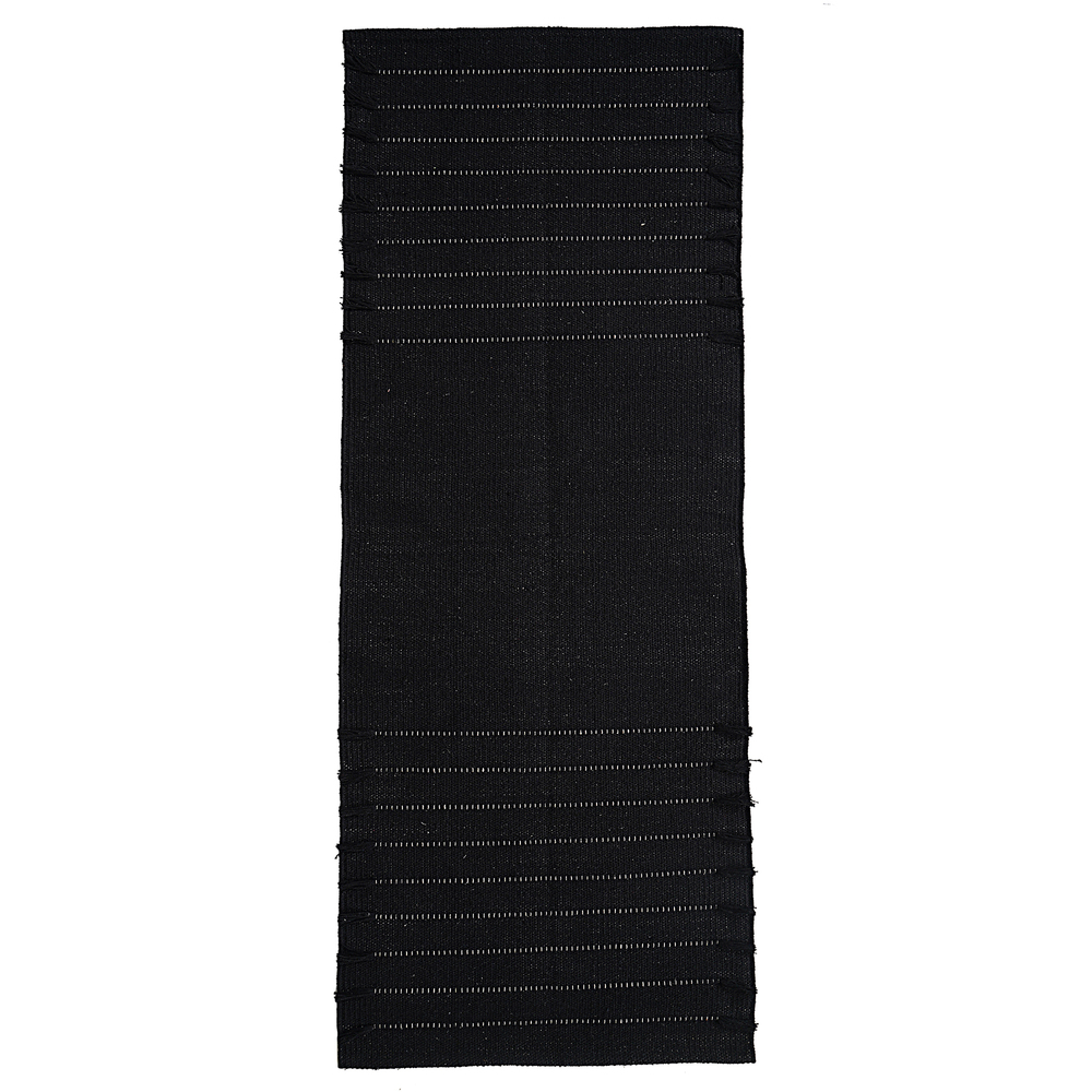 Black Cotton Yoga Mat