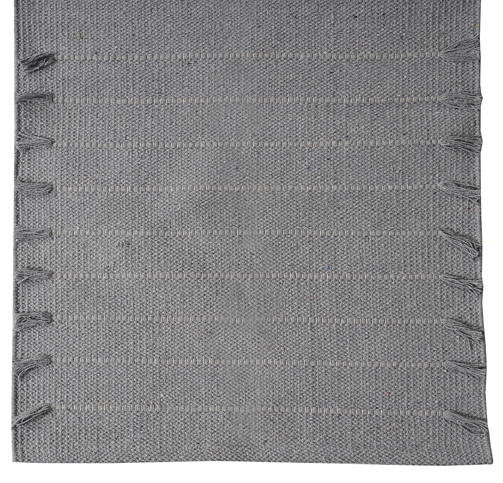 Grey Cotton Yoga Mat