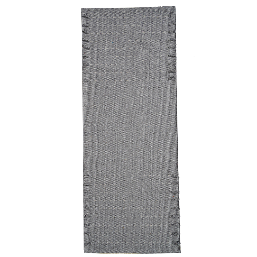 Grey Cotton Yoga Mat