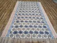 White Designer  Cotton Hand Block Print Rugs