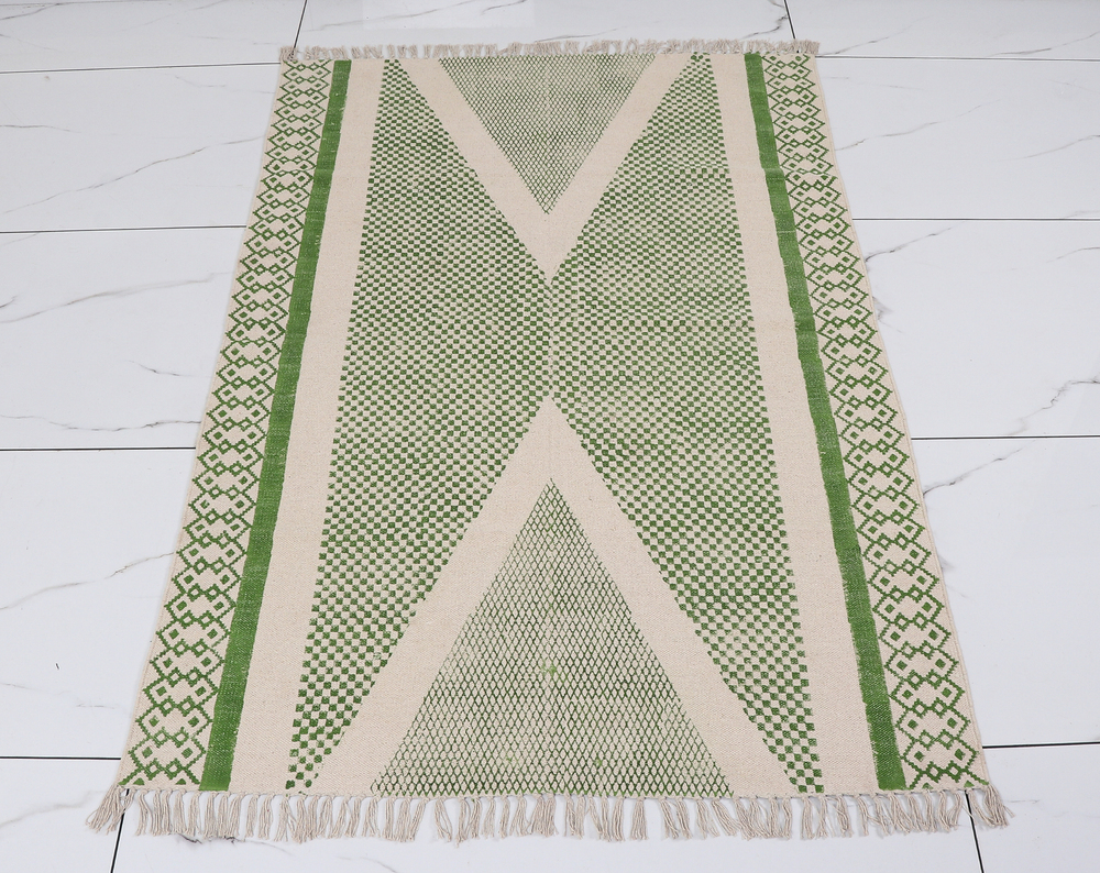 Jaipuri Designer Cotton Hand Block Print Rugs