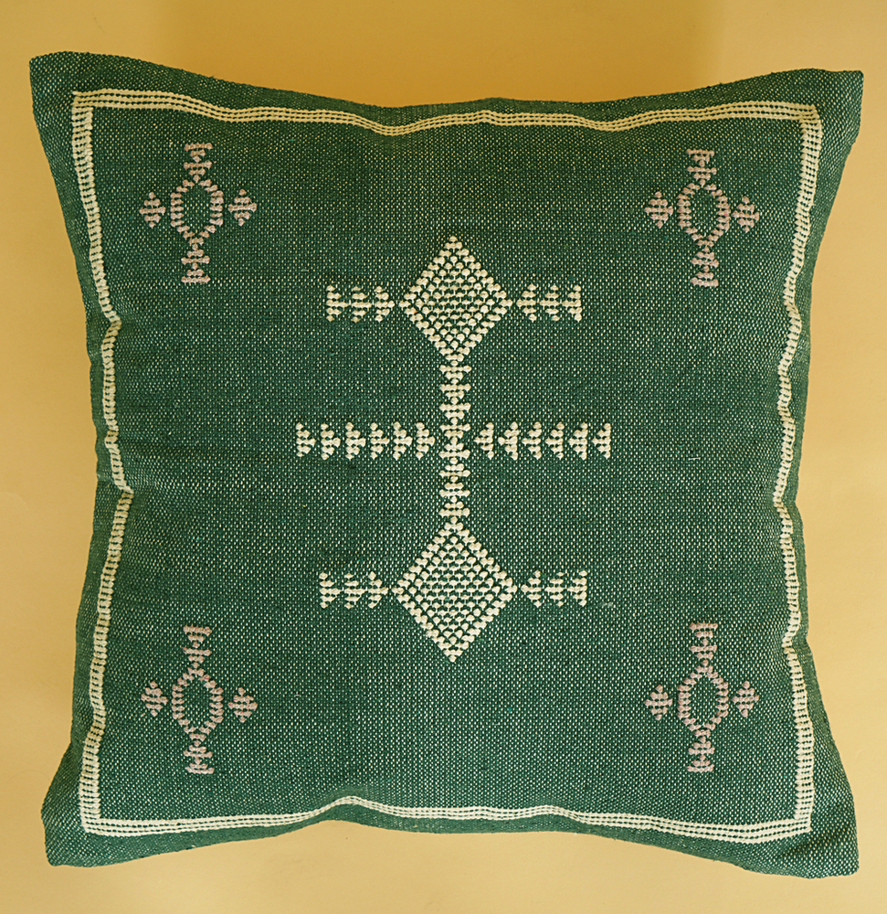 Dark Green Sabra Pillow Cushion Cover