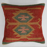Wool Jute Cushion Cover - Color: Multi-color