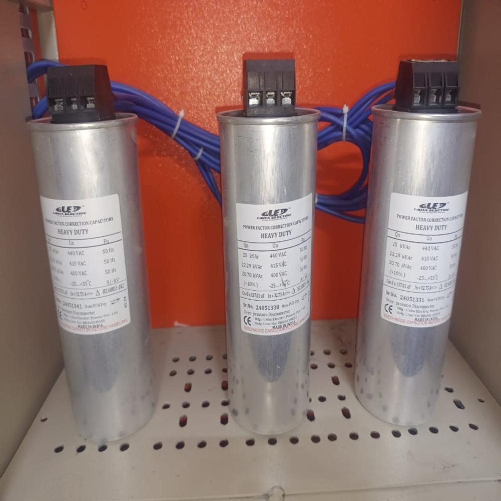 25 Kvar 440 Volt 3 Phase Cylindrical Type Capacitor
