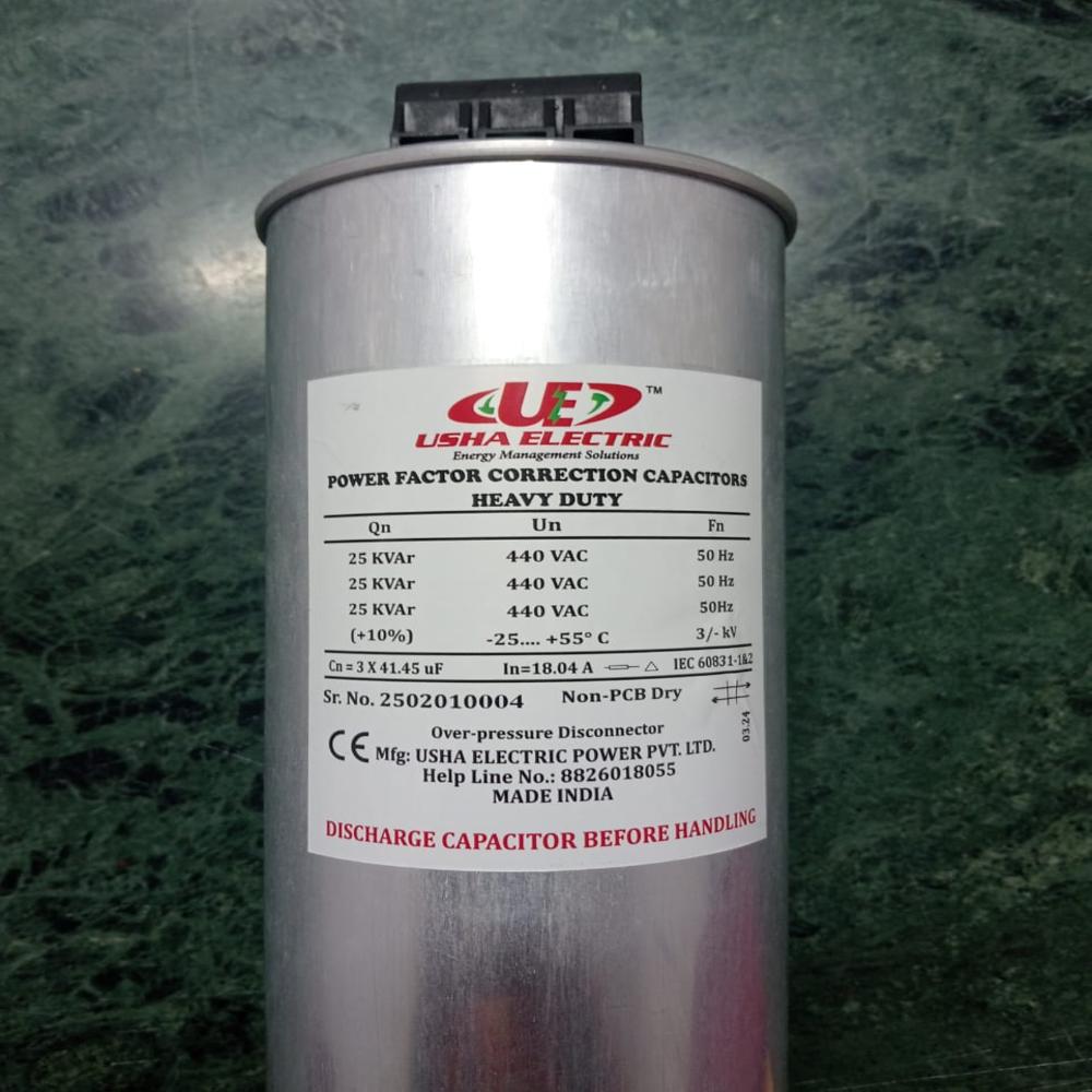 25 Kvar 440 Volt 3 Phase Cylindrical Type Capacitor