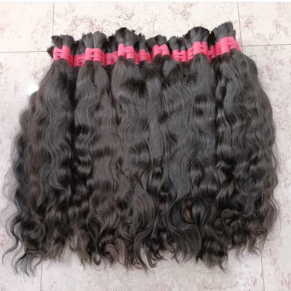 Bulk Human Hair Braiding Indian Natural Weaving No Weft