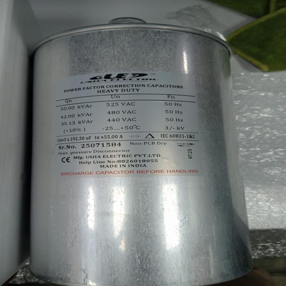 50 Kvar 440 Volt 3 Phase Cylindrical Type Capacitor