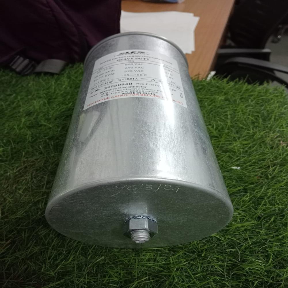 25 KVAR 800 VOLT 3 PHASE CYLINDRICAL TYPE CAPACITOR