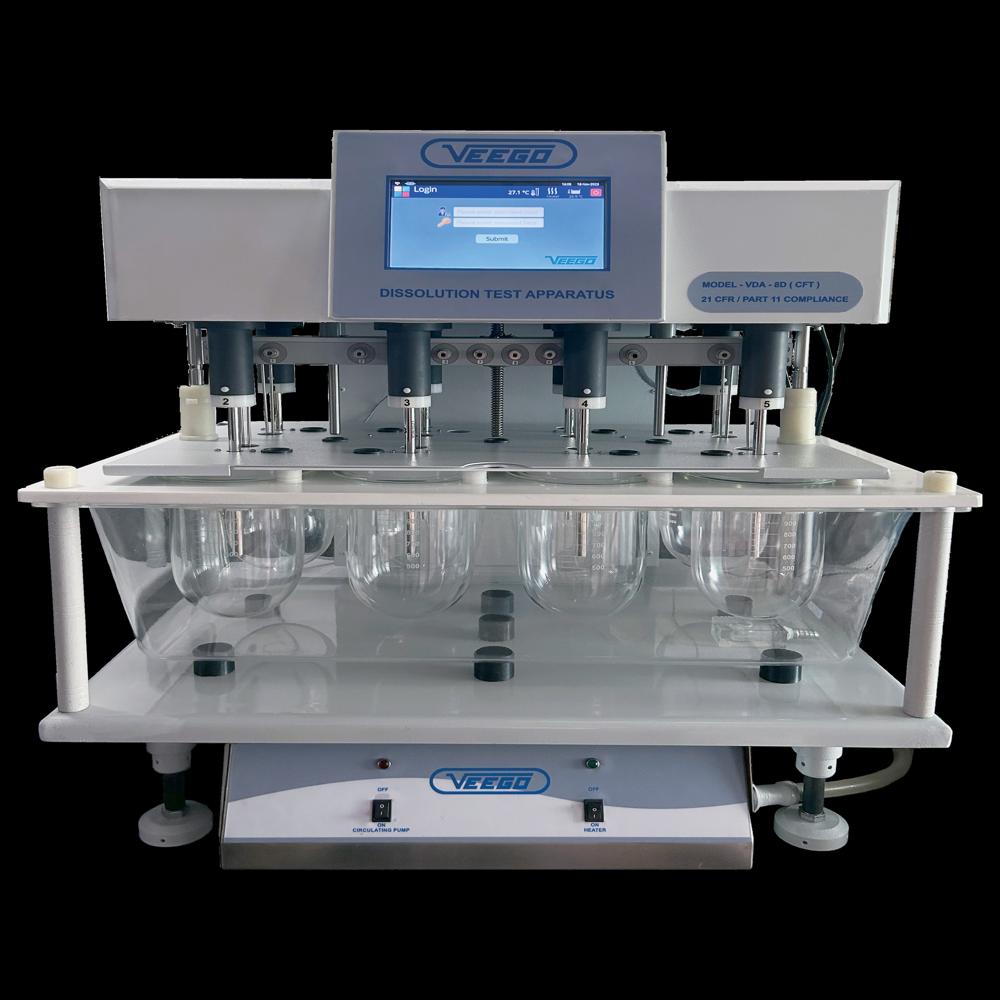 Touchscreen Tablet Dissolution Test Apparatus VDA 8D (T)