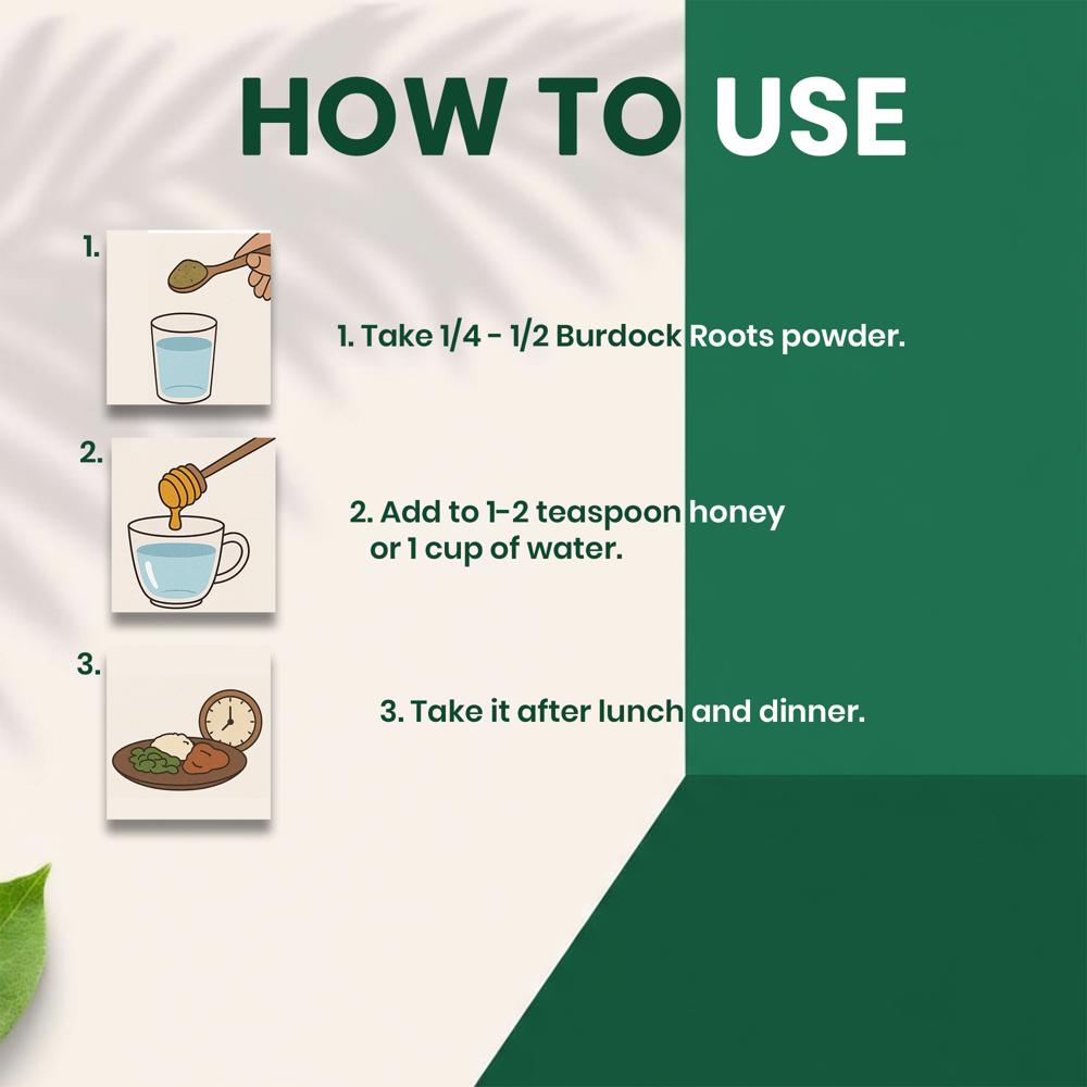 Lebrostone Burdock Root Powder | Skin Care, Blood Sugar Balance & Digestive Support|100g