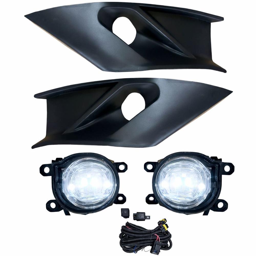 K D  Led Fog Lamp Set Assembly For Toyota Innova Crysta 2021 - Body Material: Plastic