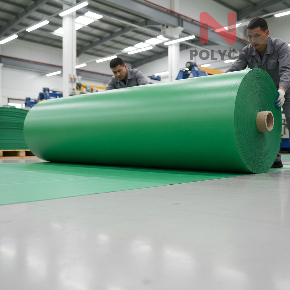 Roll Form Tarpaulin - Color: Blue