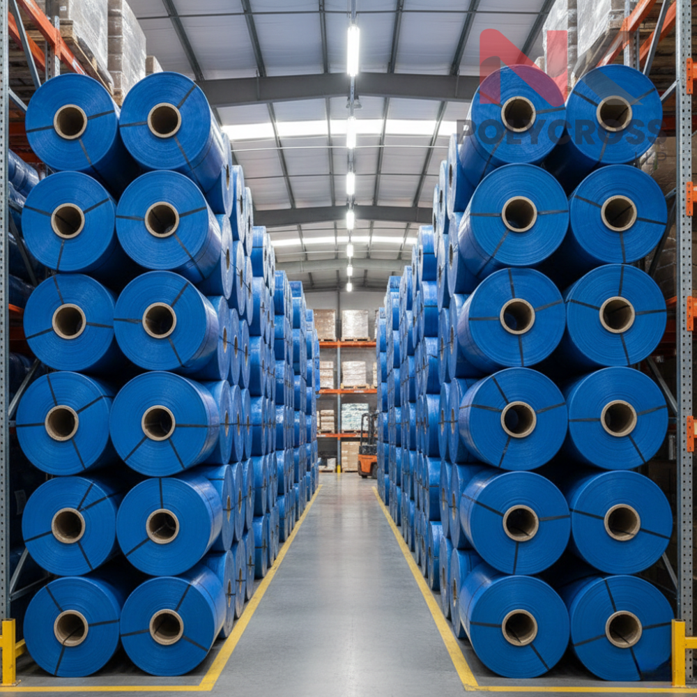 Roll Form Tarpaulin - Color: Blue