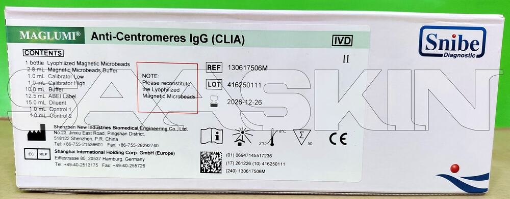 MAGLUMI Anti-Centromeres IgG (CLIA)