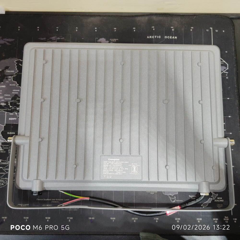 Crompton 200w Led Flood Light - Application: Outdoor