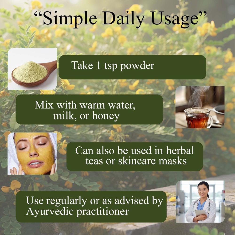 Lebrostone Avartaki Flower Powder  Skin Glow, Blood Purifier & Immunity Booster(200g)