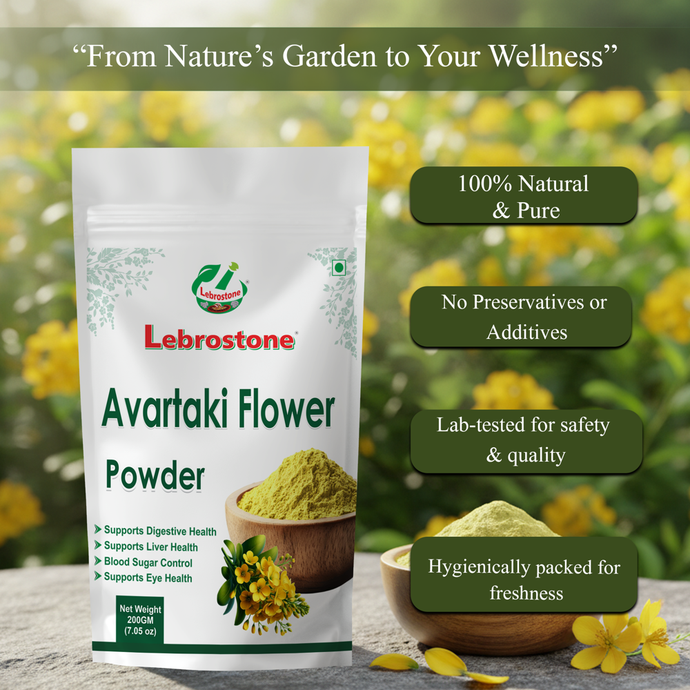 Lebrostone Avartaki Flower Powder  Skin Glow, Blood Purifier & Immunity Booster(200g)
