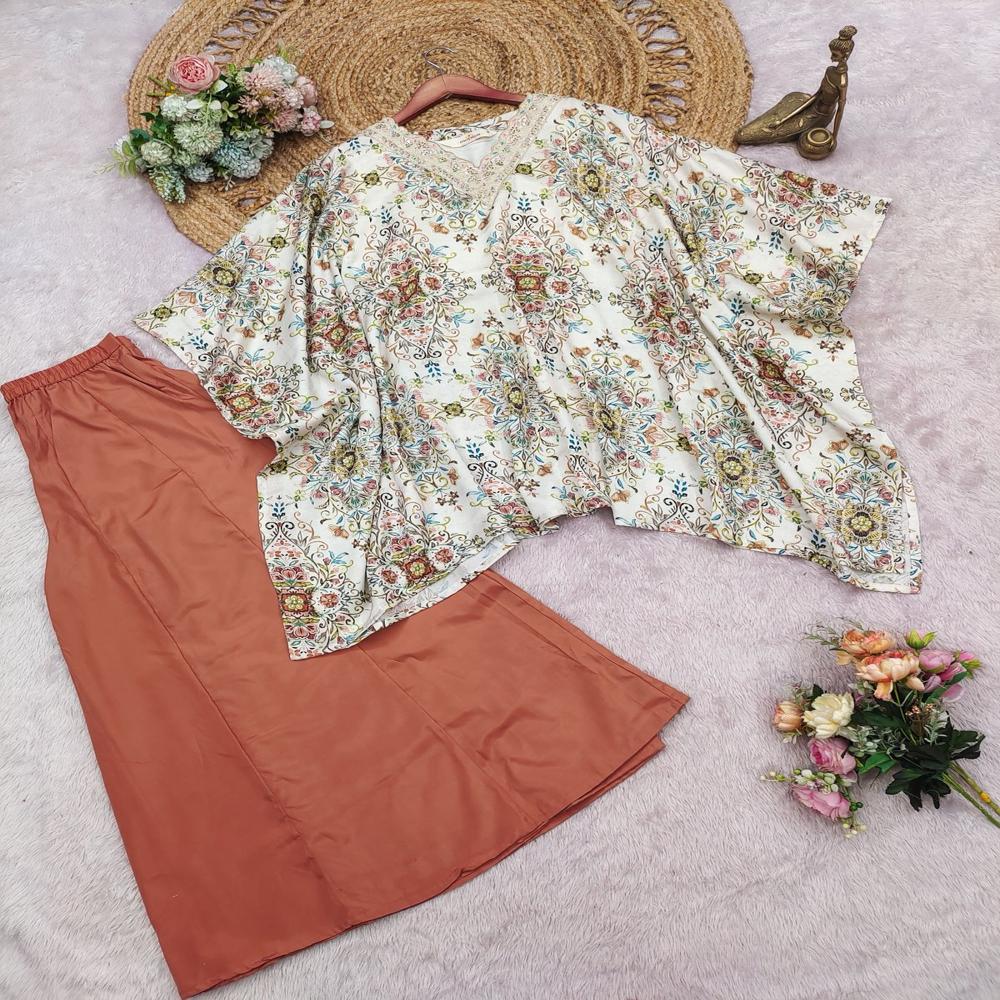 kaftan and plazzo suit