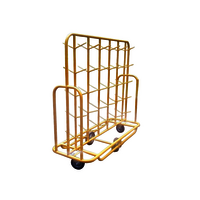 Peg Sf Cone Trolley - Mild Steel Powder Coated, 1000x600x900 Mm, Orange/black | Ergonomic Handle, Corrosion Resistant, Mobile