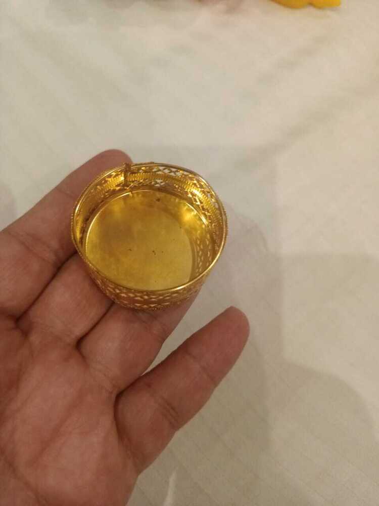 Golden Tea Light Candle Holder