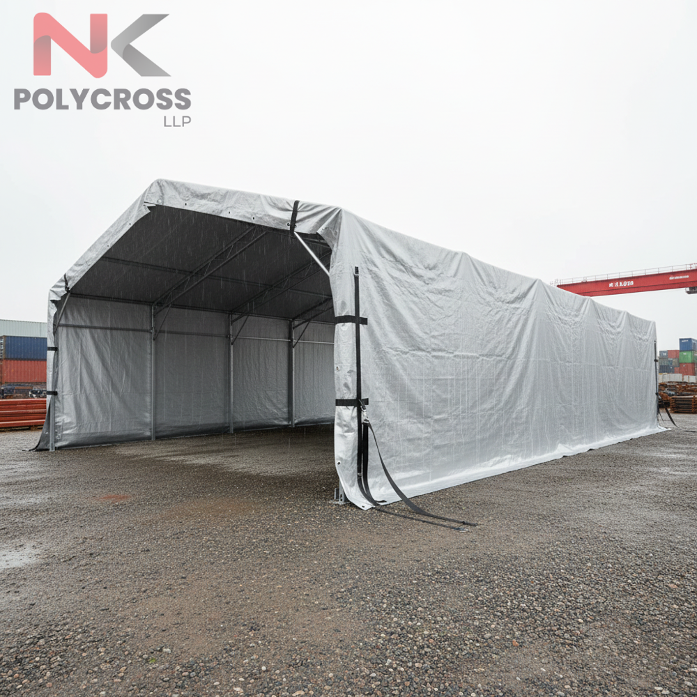 Foldable Large Sheet - Application: Warehouse & Open Yard Storage Construction & Infrastructure Sites Agriculture & Farm Protection Temporary Roofing & Outdoor Shelter Machinery