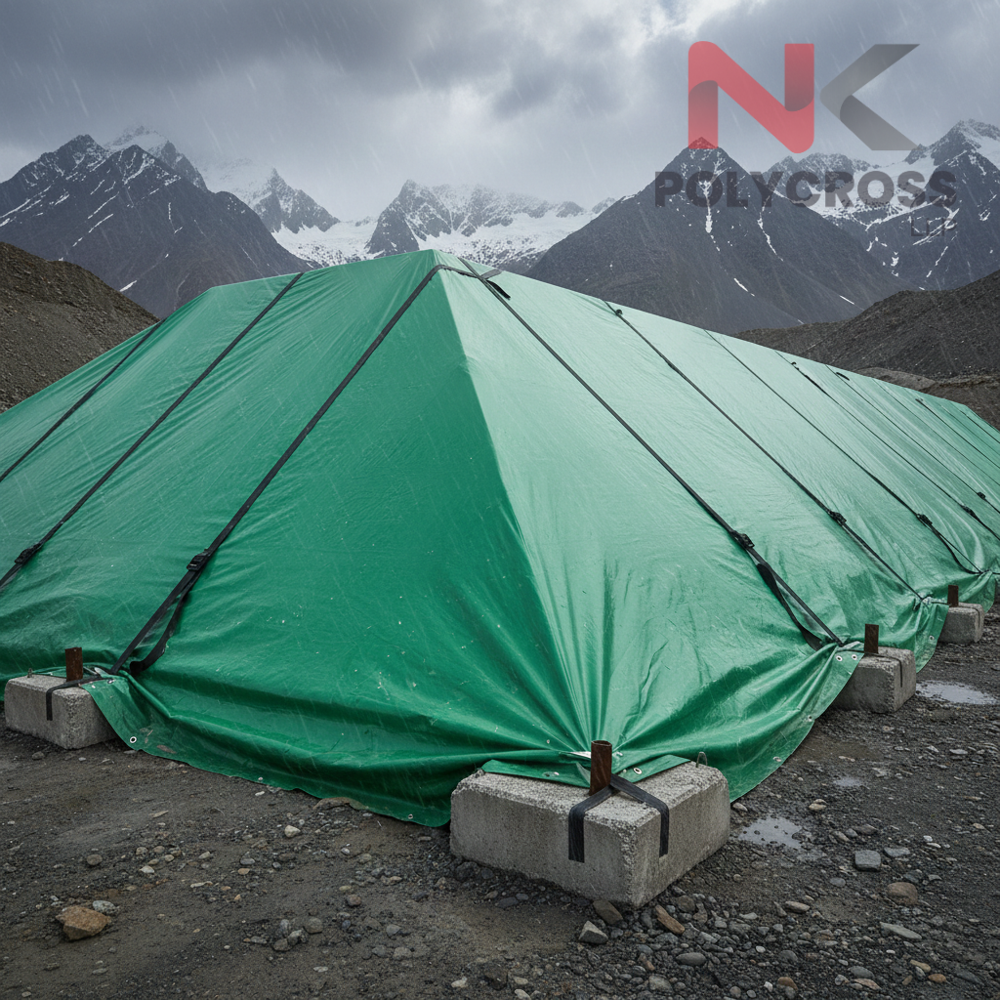 Foldable Large Sheet - Application: Warehouse & Open Yard Storage Construction & Infrastructure Sites Agriculture & Farm Protection Temporary Roofing & Outdoor Shelter Machinery